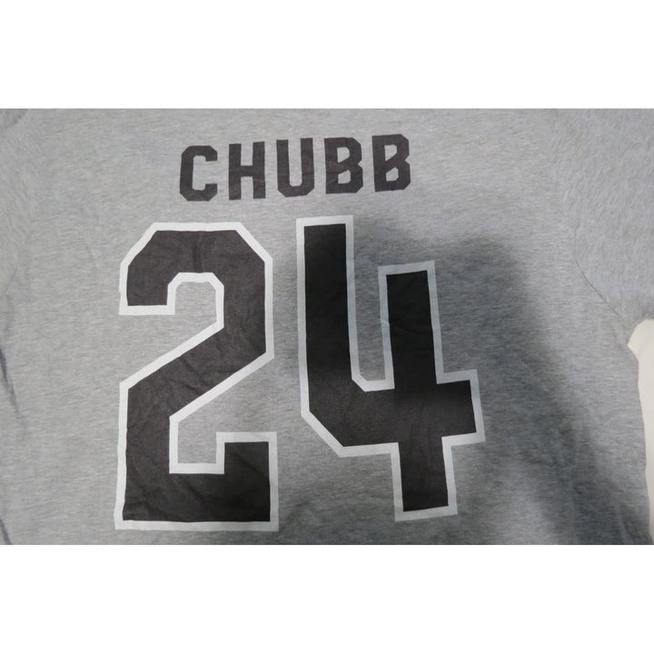 Cleveland Browns 24 Nick Chubb Mens Size L Large Gray Shirt Image 4