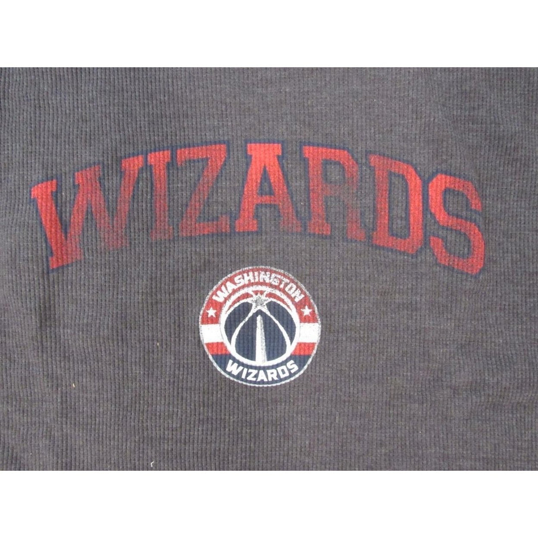 Washington Wizards Mens Size 3XL Gray Majestic Distressed Long Sleeve Shirt Image 3