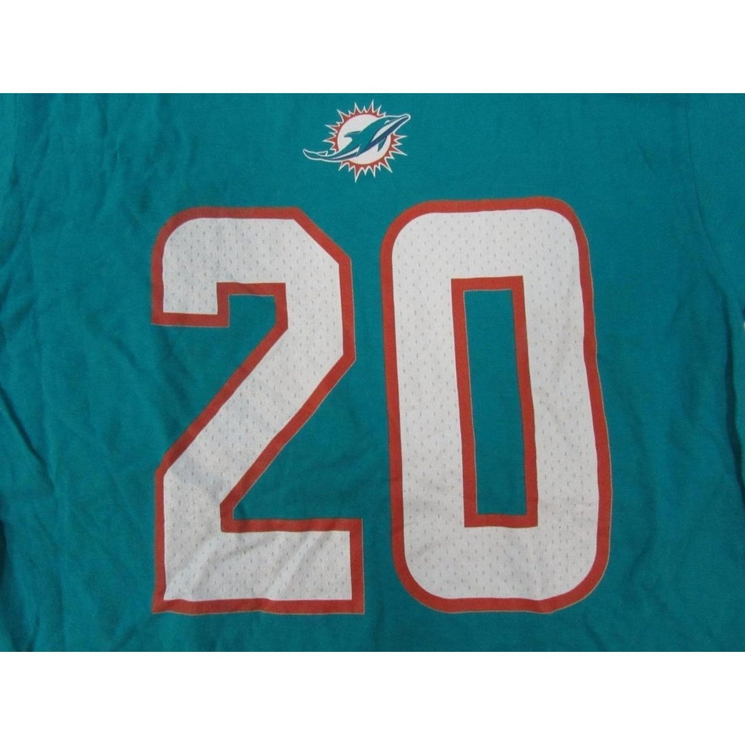 Miami Dolphins 20 Justin Bethel Mens Size S Small Aqua Shirt Image 3