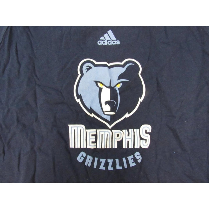 Memphis Grizzlies Women Size M Medium Navy Blue Adidas Shirt Image 3