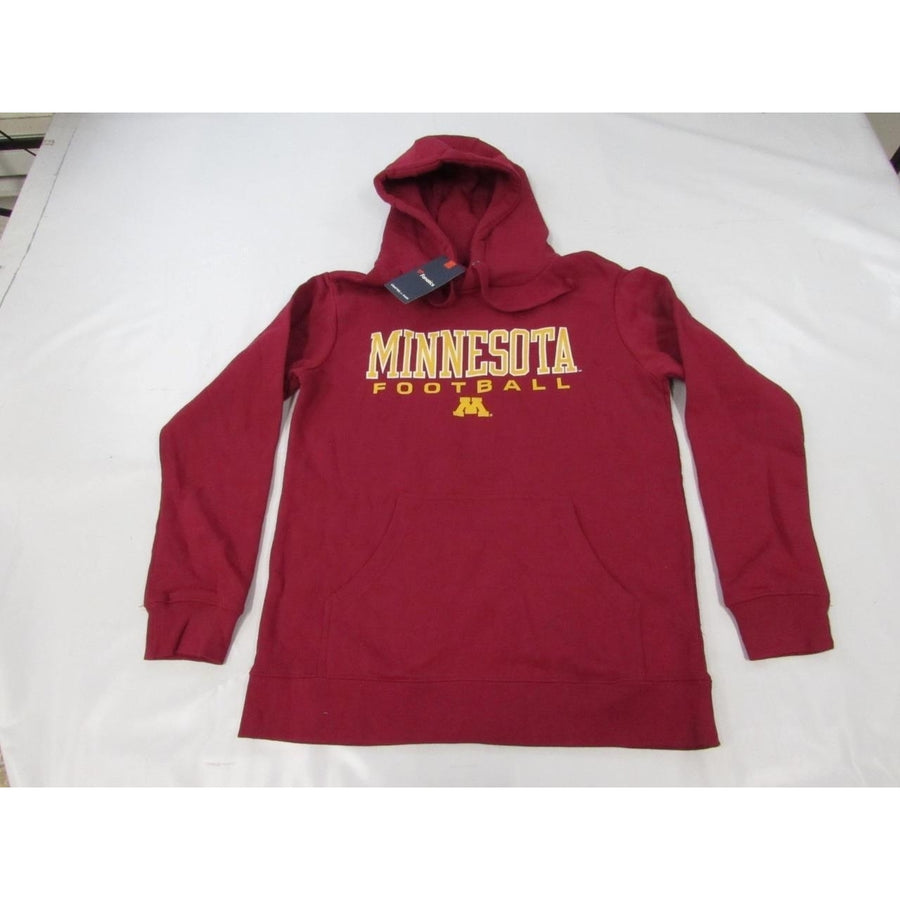 Minnesota Golden Gophers Football Mens Size S Small Maroon Hoodie Image 1