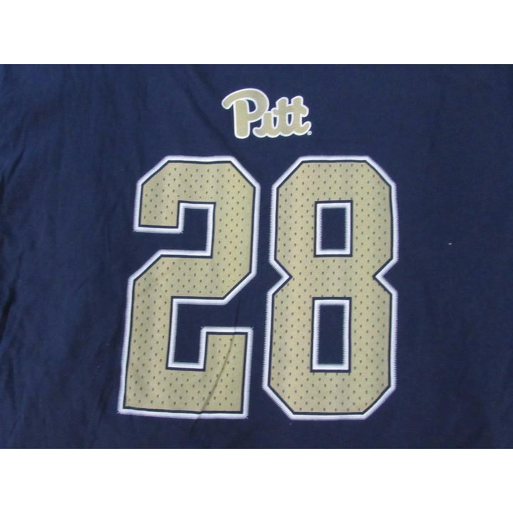 Pittsburgh Panthers 28 Dion Lewis Mens Size 2XL Navy Blue Shirt Image 3