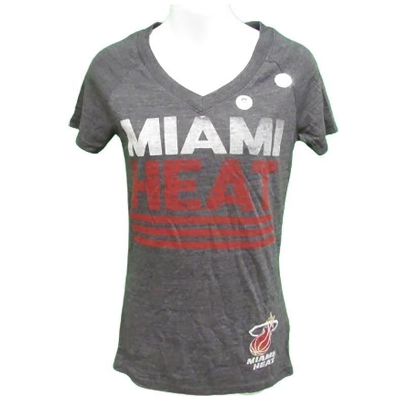 Miami Heat Womens Size S Small Gray Adidas Shirt Image 1