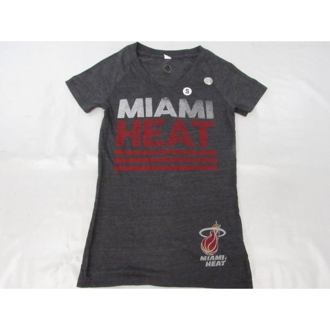 Miami Heat Womens Size S Small Gray Adidas Shirt Image 2