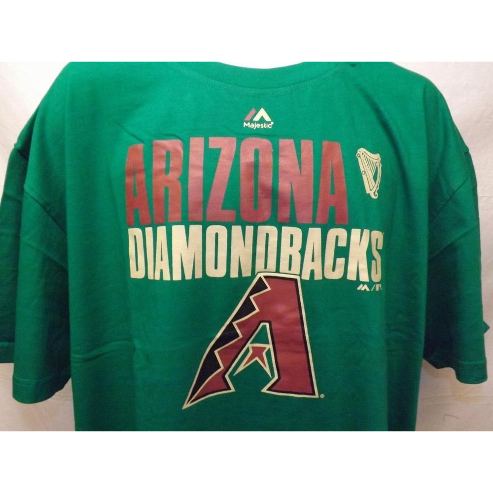 Arizona Diamondbacks Mens Size 2XL Majestic Green Shirt Image 2