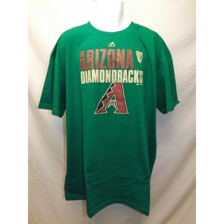 Arizona Diamondbacks Mens Size 2XL Majestic Green Shirt Image 3