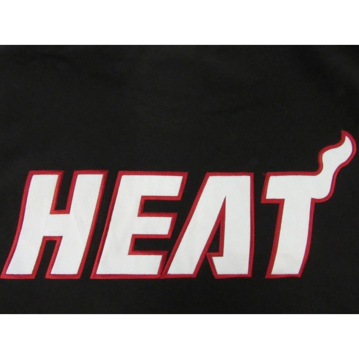 Miami Heat Mens Size MT M-Tall Medium-Tall Hard Shell Black Majestic Jacket Image 3