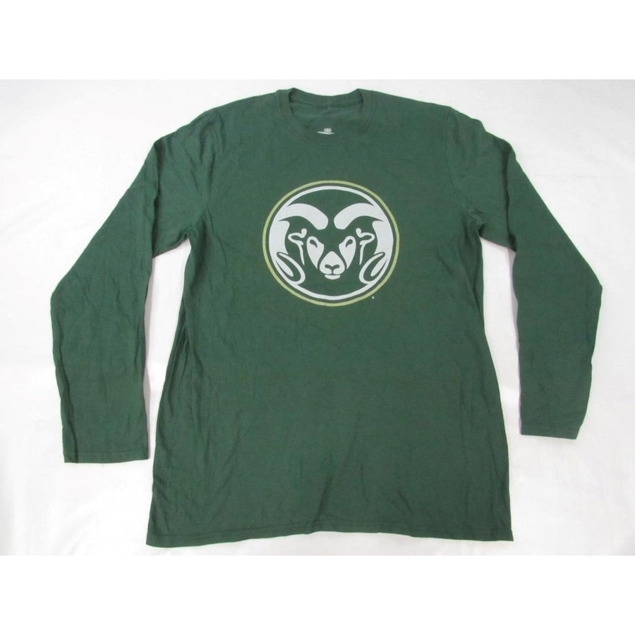 Colorado State University Rams Mens Size L Large Green Long Sleeve Shirt Image 1