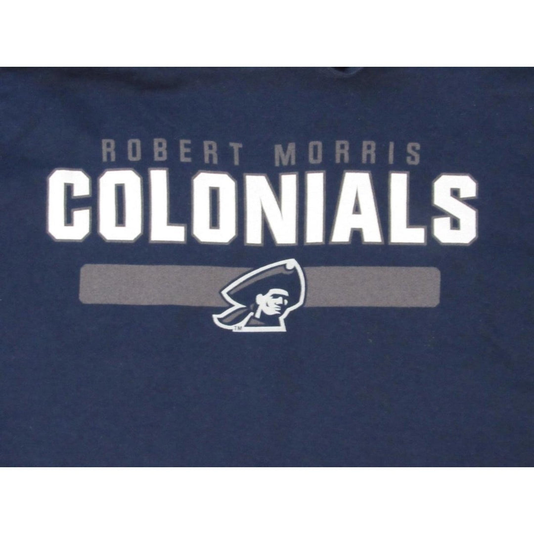 Robert Morris Colonials Mens Size L Large Blue Hoodie Image 3