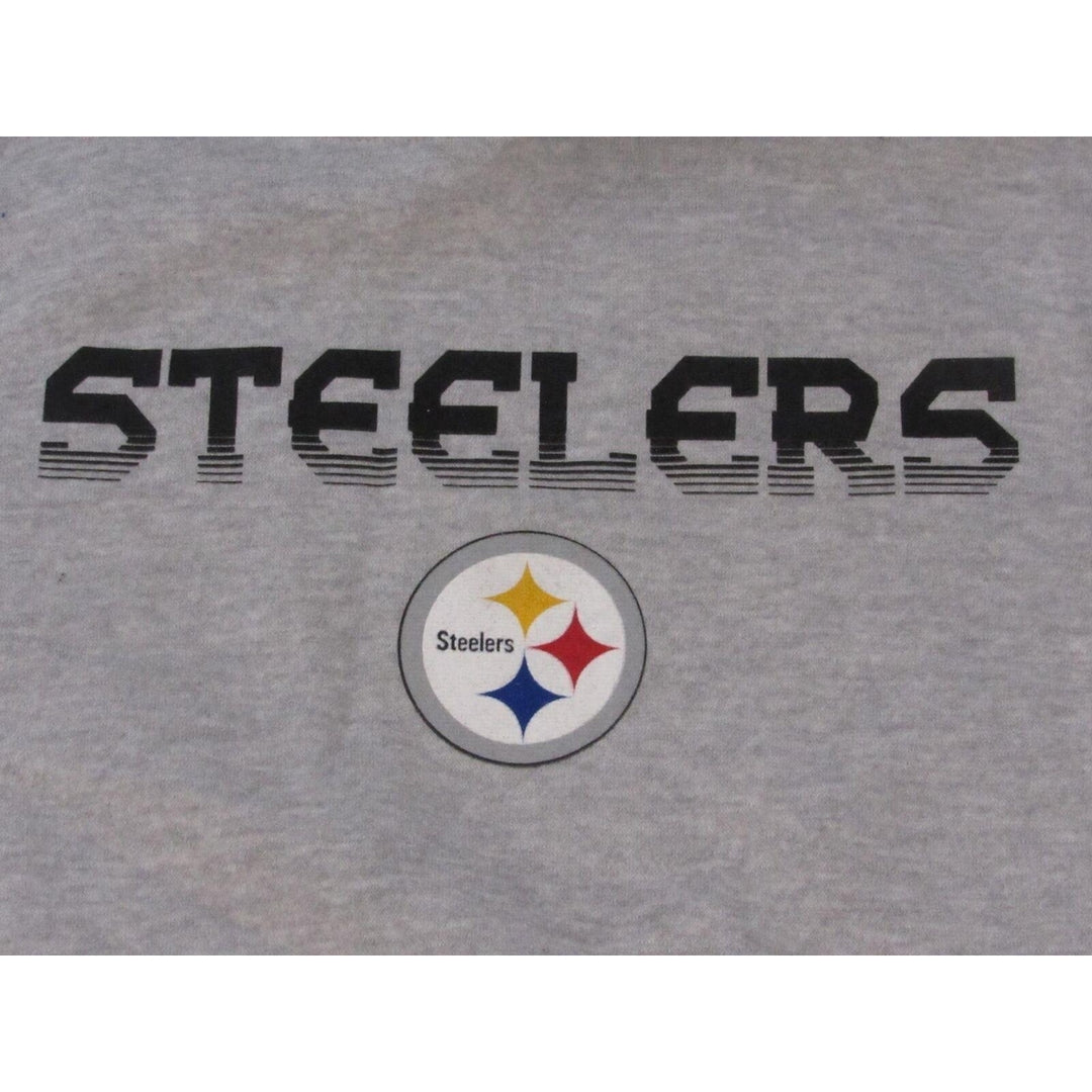 Pittsburgh Steelers Youth Size XL XLarge (18/20) Gray Hoodie Image 3