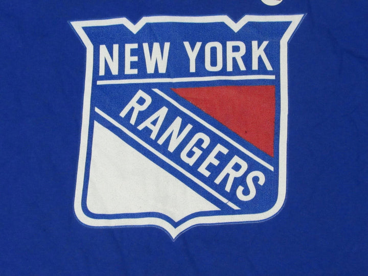 York Rangers 4 Time Champions Mens Size 2XL 2XLarge Blue Hoodie Image 1