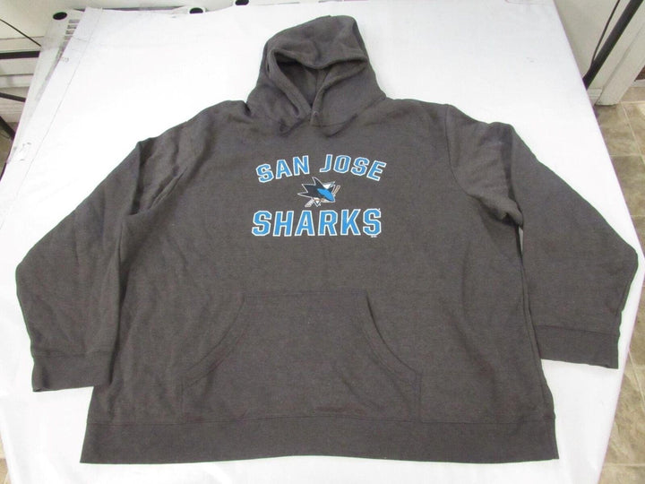 San Jose Sharks Mens Size 5XLB 5XLarge-Big Gray Hoodie Image 1