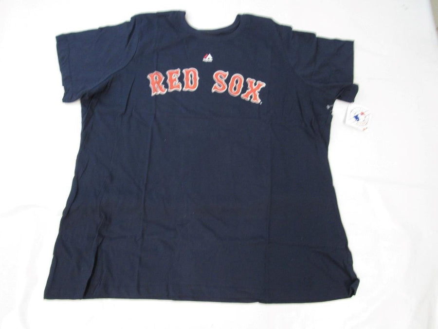 Boston Red Socks Womens Size 2XL Tall Blue Majestic Shirt Image 1