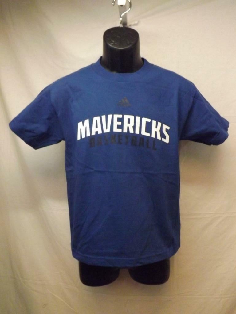 Dallas Mavericks Adidas Youth Medium M 10/12 Blue Shirt Image 1