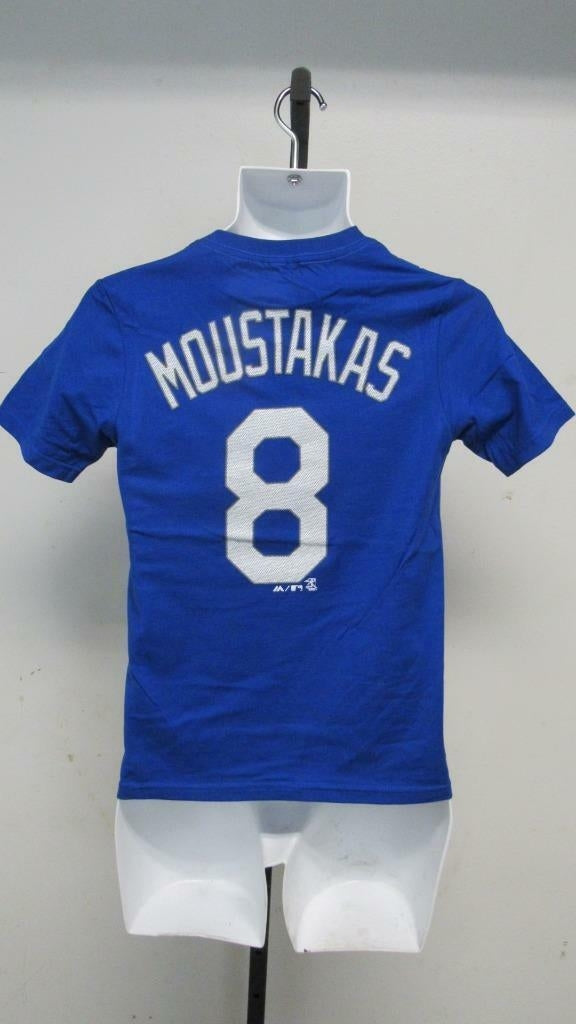 Kansas City Royals 8 Michael Moustakas Youth Size M (10/12) Blue Shirt Image 4