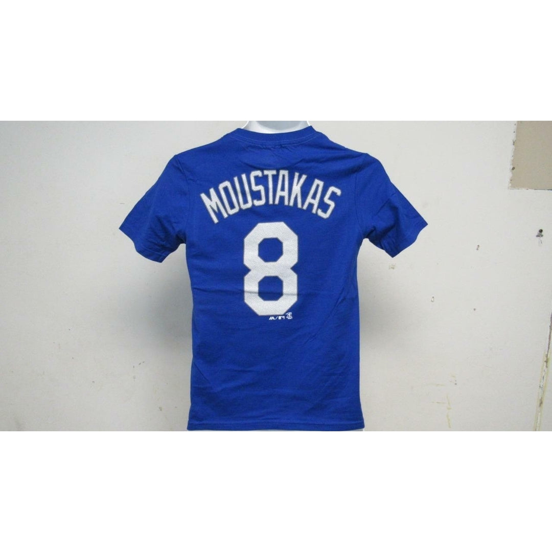 Kansas City Royals 8 Michael Moustakas Youth Size M (10/12) Blue Shirt Image 4