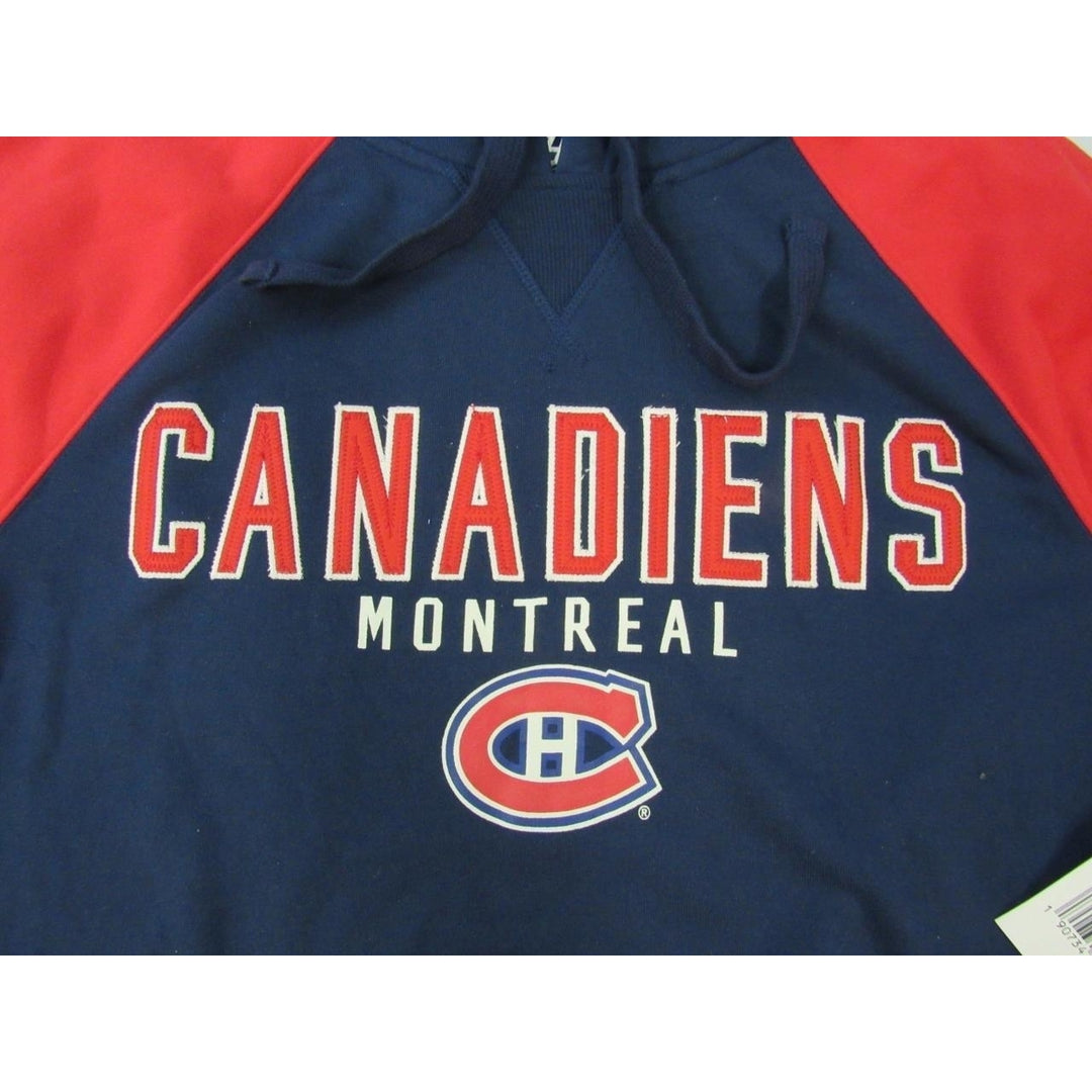 Montreal Canadiens Mens Size L Large Blue Red White Hoodie Image 3