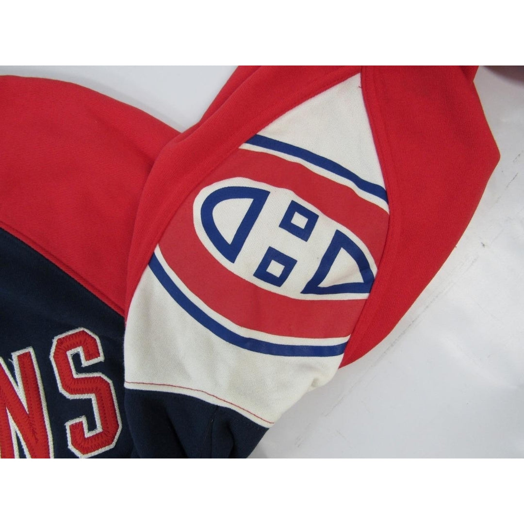 Montreal Canadiens Mens Size L Large Blue Red White Hoodie Image 4