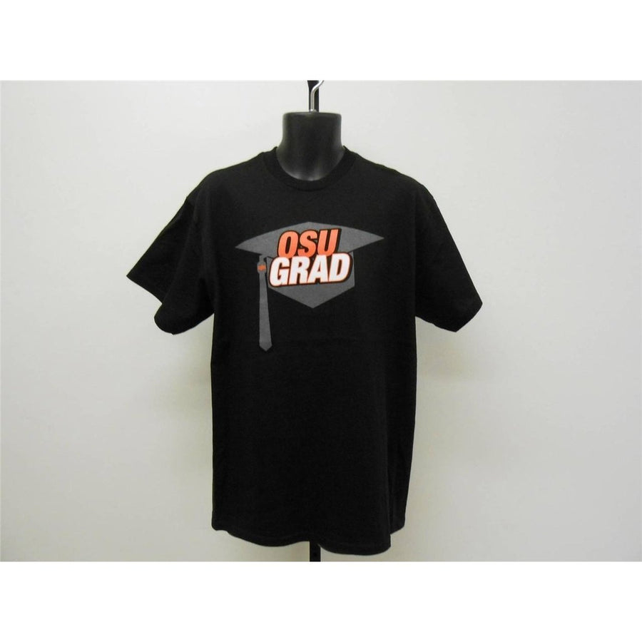 OSU GRAD Oklahoma State University Cowboys MENS LARGE L SHIRT MAJESTIC Image 1