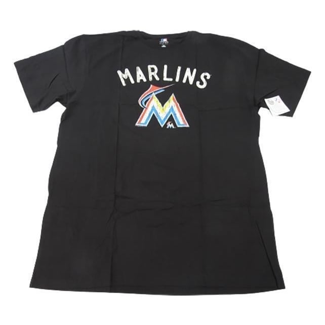 Miami Marlins Mens Size 3XL-Tall Majestic Black Shirt Image 1