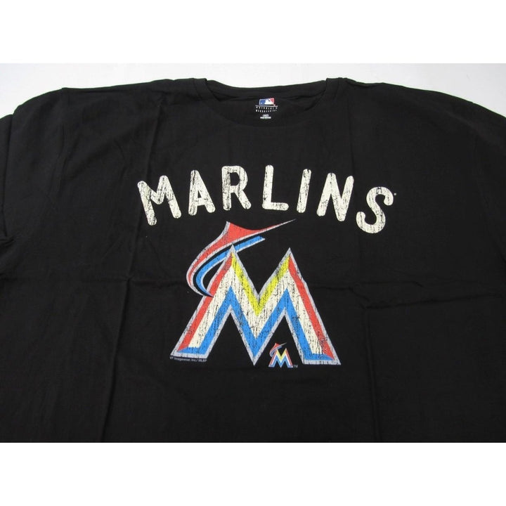 Miami Marlins Mens Size 3XL-Tall Majestic Black Shirt Image 3