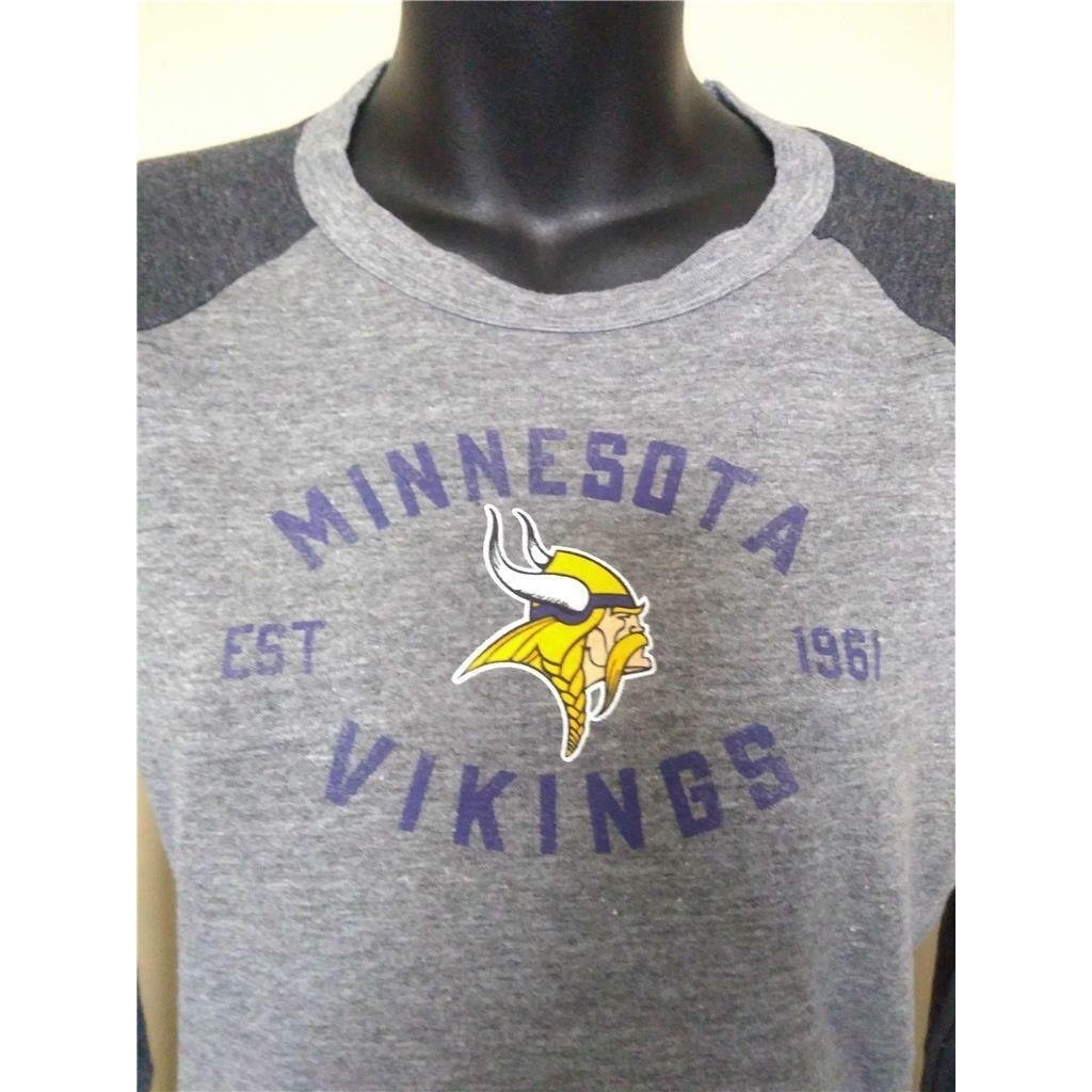 Minnesota Vikings Womens Size S Small Gray Touch By Alyssa Milano Shirt Image 2