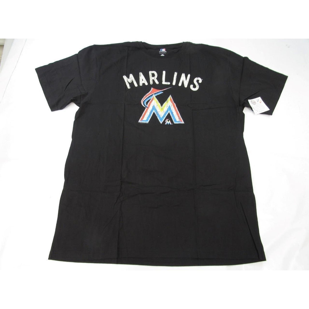 Miami Marlins Mens Size 3XL-Tall Majestic Black Shirt Image 4