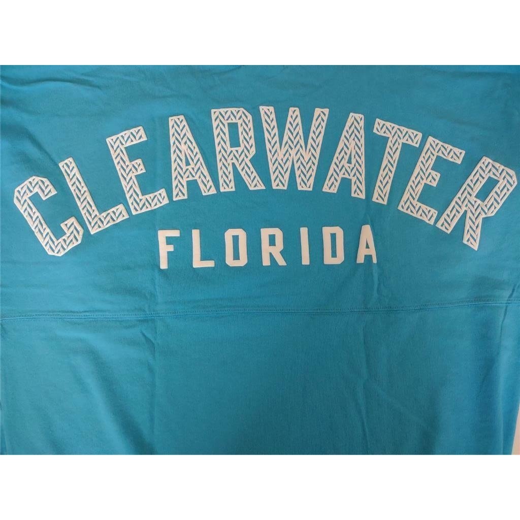 Clearwater Florida Womens Size S Small Blue J. America Oversized Shirt Image 4