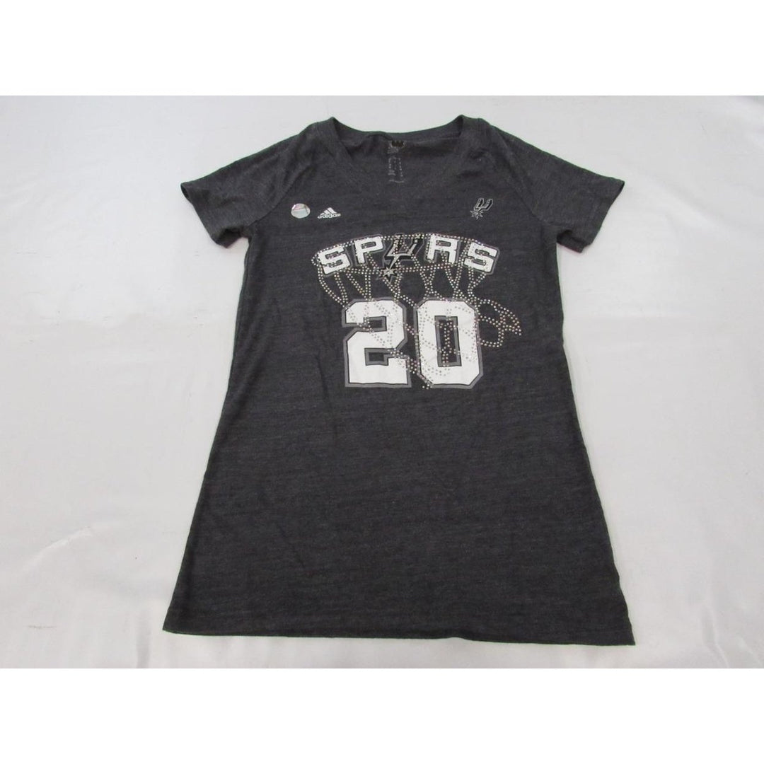 San Antonio Spurs 20 Womens Size M Medium Gray Adidas Shirt Image 2