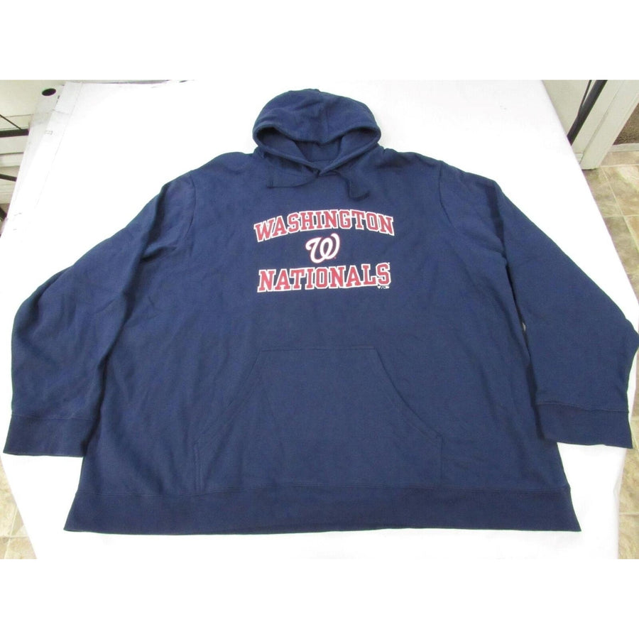 Washington Nationals Mens Size 5XLT 5XLarge-Tall Blue Hoodie Image 1