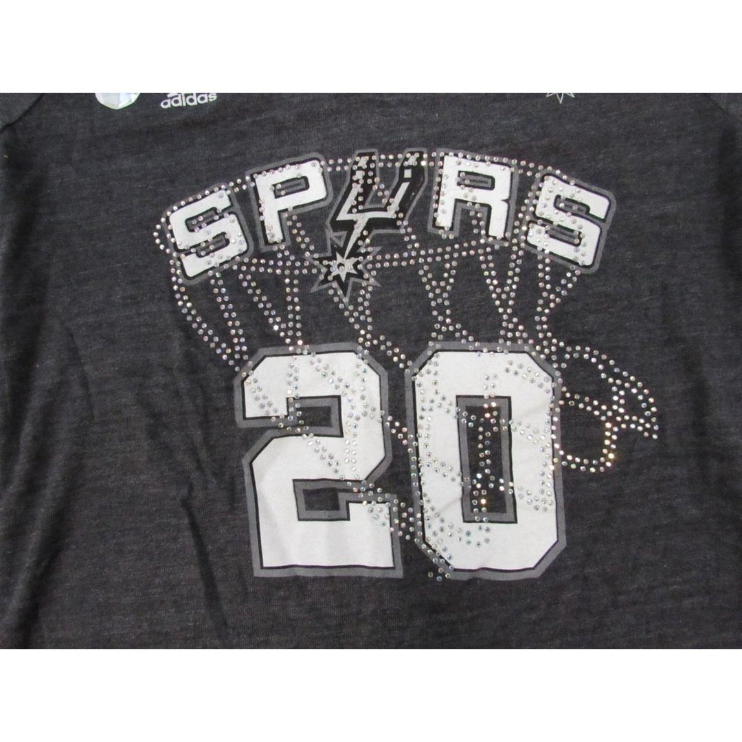 San Antonio Spurs 20 Womens Size M Medium Gray Adidas Shirt Image 4