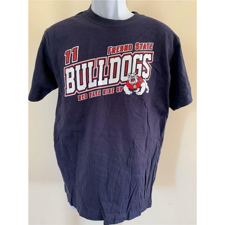 Fresno State Bulldogs Mens Size M Medium Blue Shirt Image 1