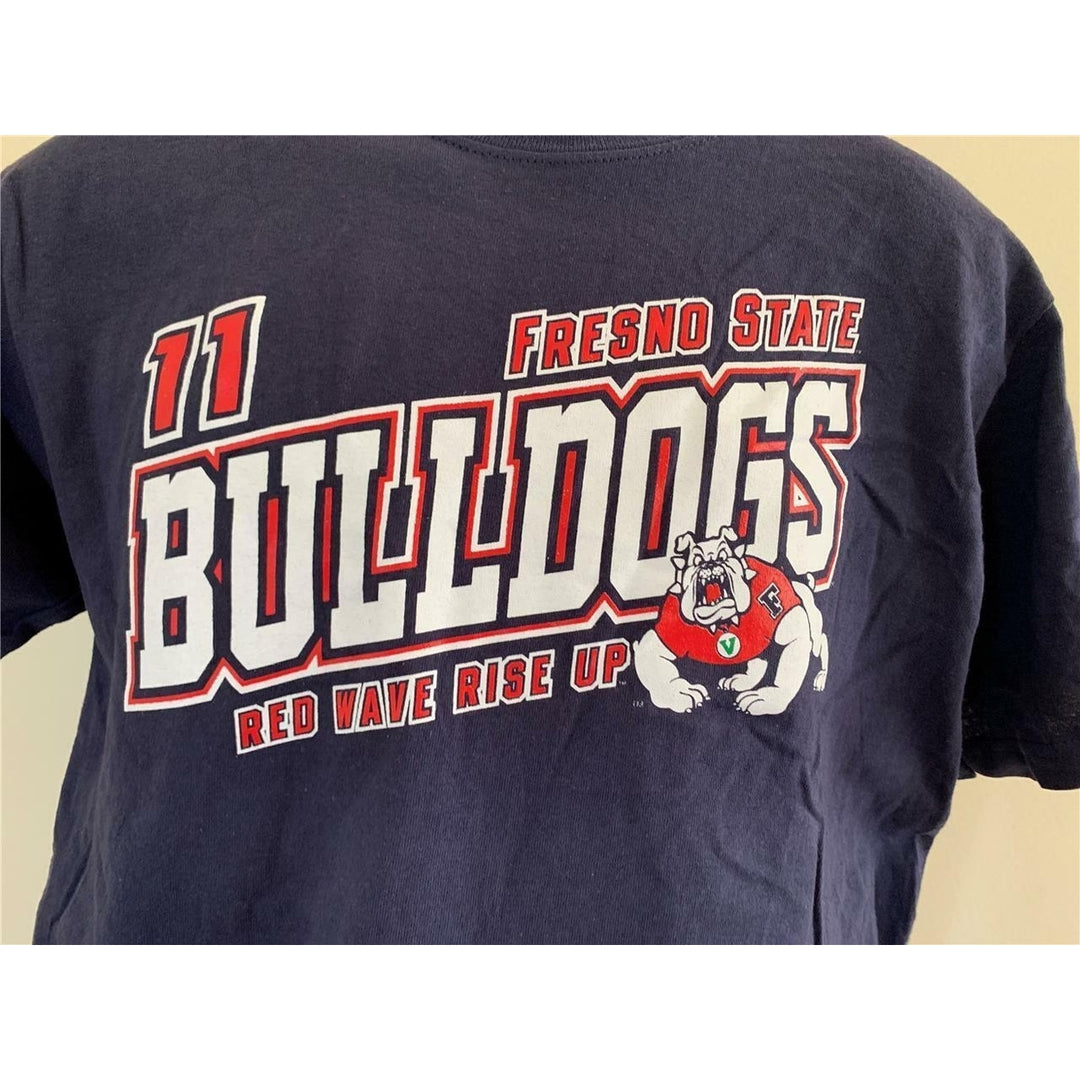 Fresno State Bulldogs Mens Size M Medium Blue Shirt Image 2