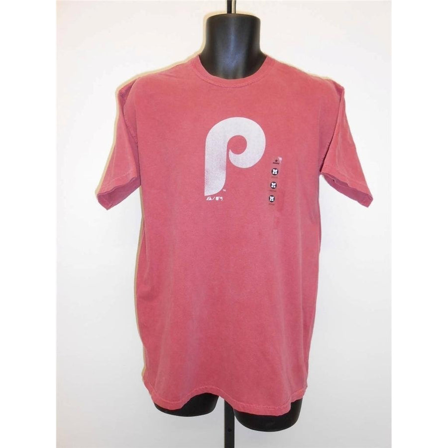 Philadelphia Phillies Mens Size S SMall Majestic Distressed Shirt Image 1