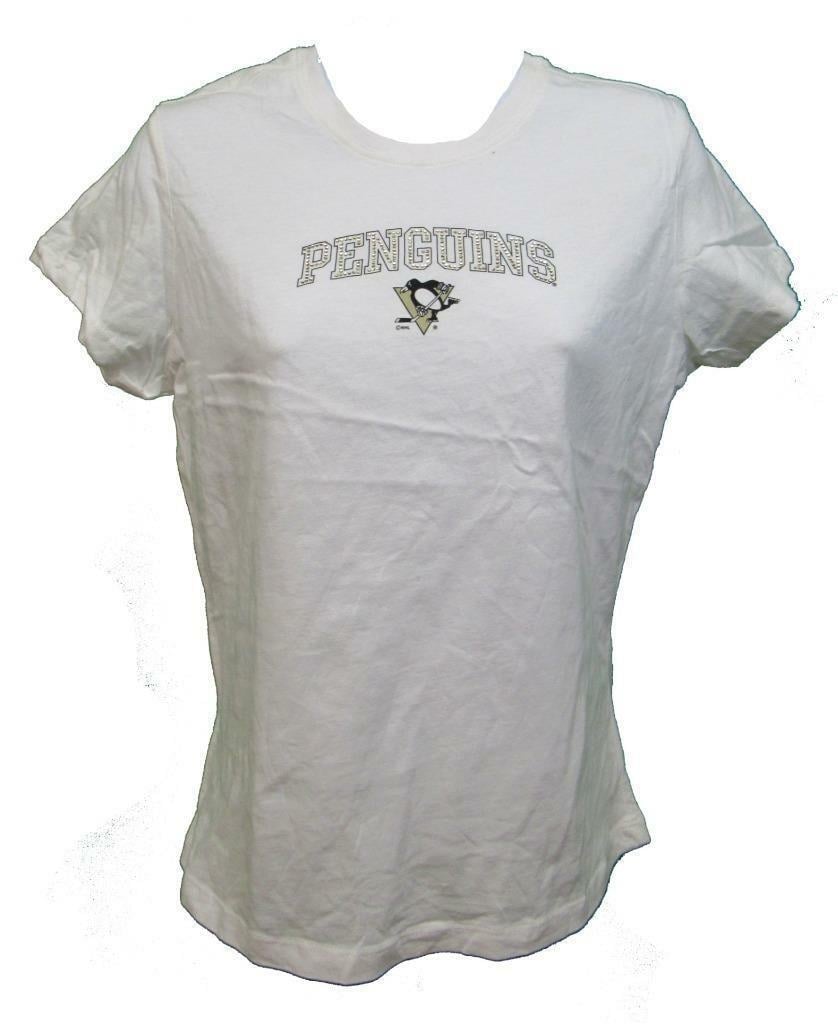 Pittsburgh Penguins Womens Size L Large White G-III Shirt Image 1