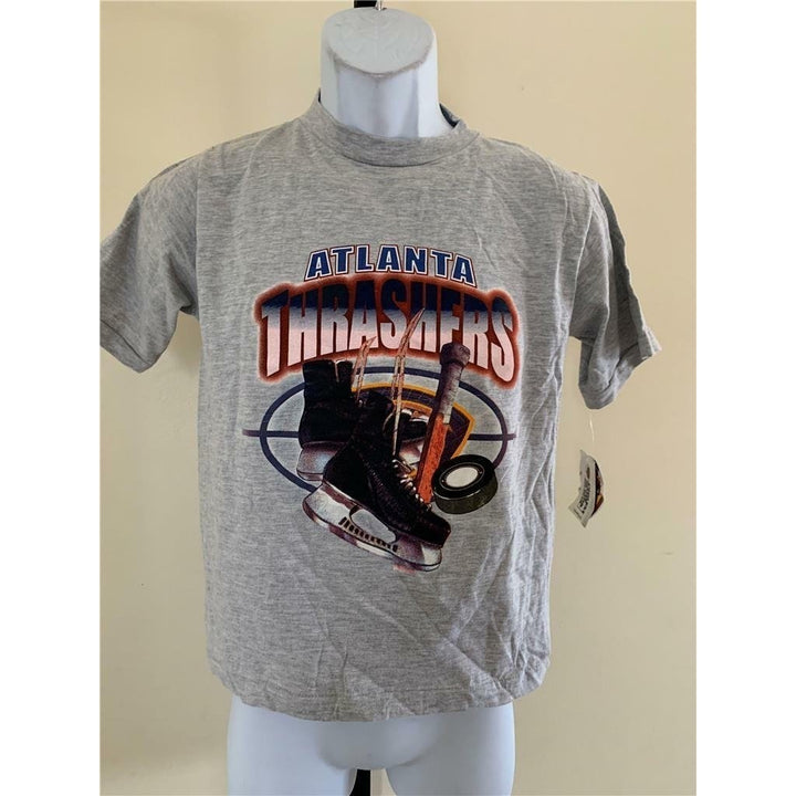 Atlanta Thrashers Youth Size M Medium Gray Shirt Image 1