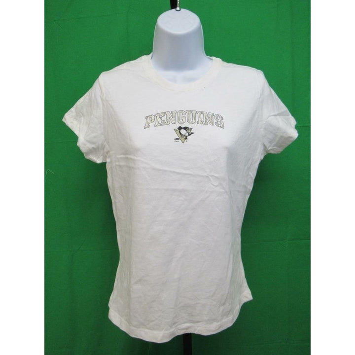 Pittsburgh Penguins Womens Size L Large White G-III Shirt Image 4