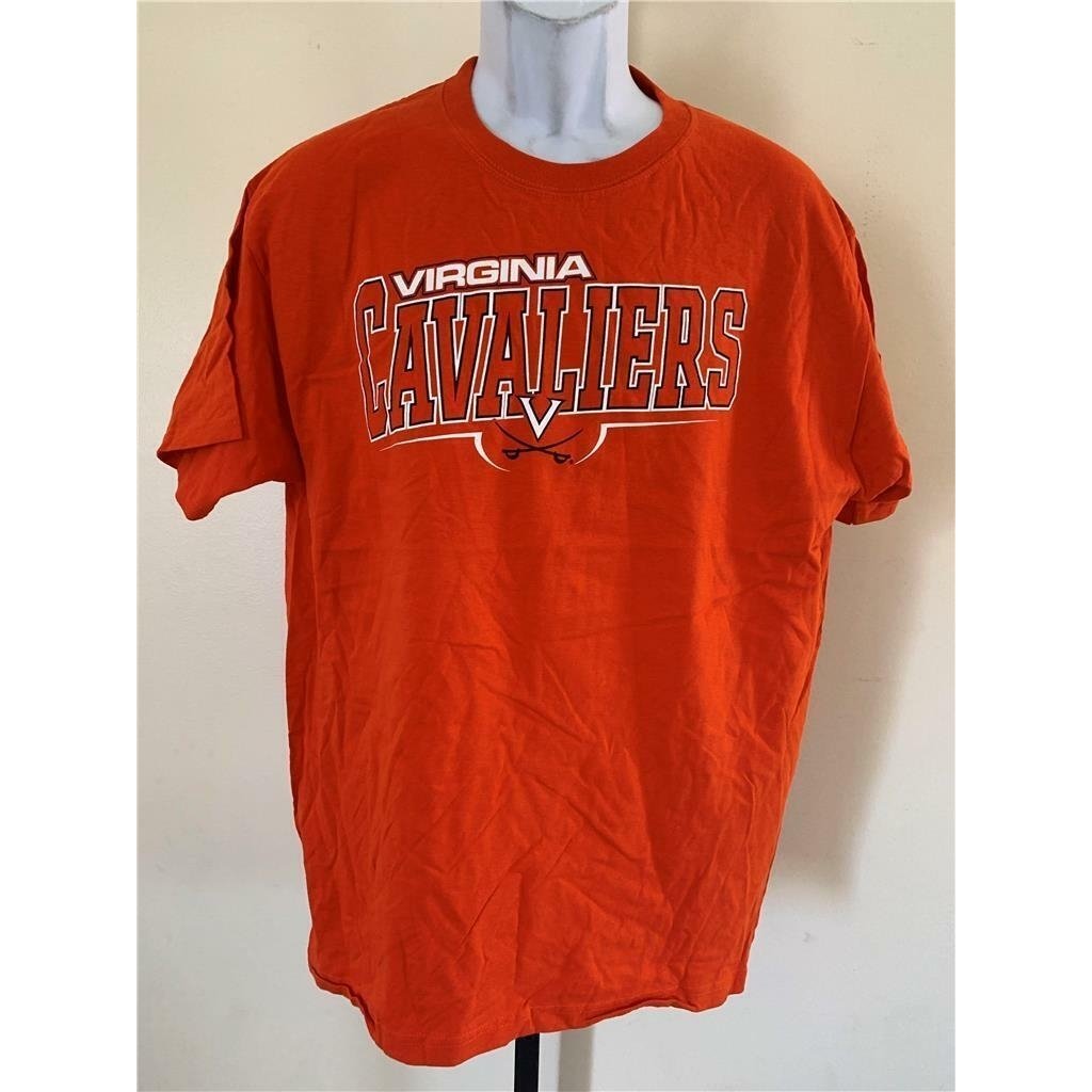 Virgina Cavaliers Mens Size L Large Orange Shirt Image 1