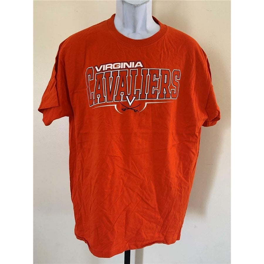 Virgina Cavaliers Mens Size L Large Orange Shirt Image 1