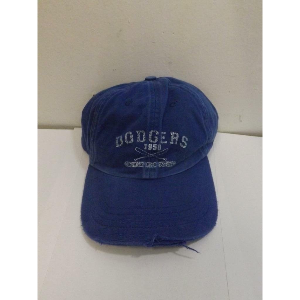 Los Angeles Dodgers Mens Adult Size OSFA Slouch Distressed Cap Hat Image 2