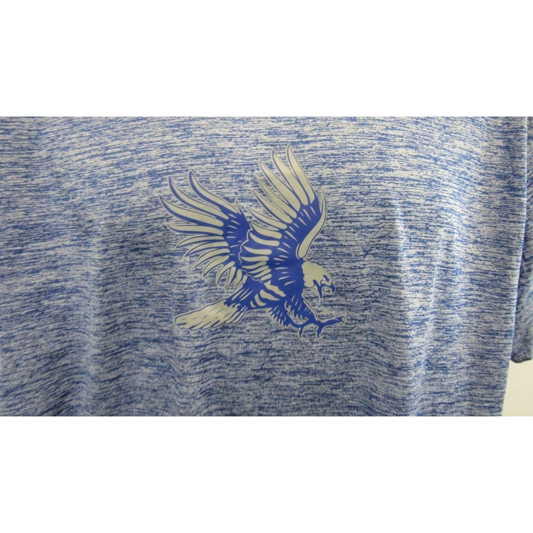 Dickinson State Blue Hawks Mens Size M Medium Blue Polyester Athletic Shirt Image 4