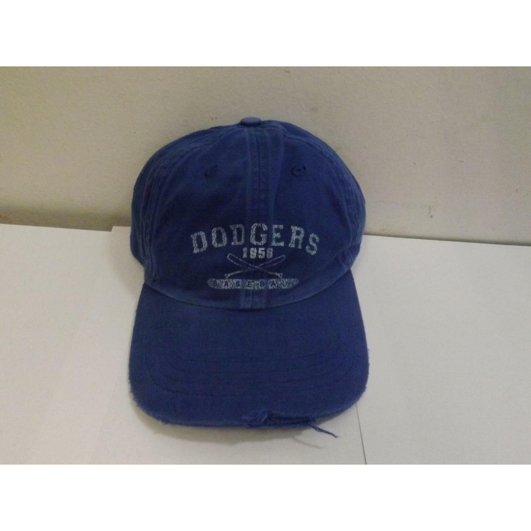 Los Angeles Dodgers Mens Adult Size OSFA Slouch Distressed Cap Hat Image 6