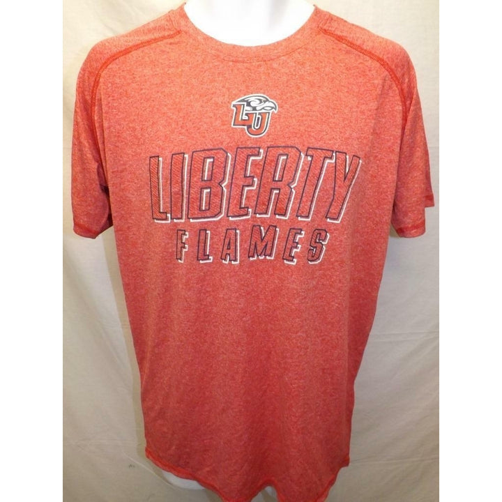 Liberty Flames Mens Size M Medium Polyester Performance Shirt Image 1