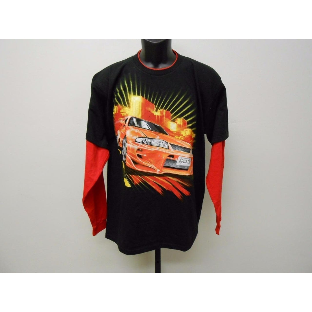 STREET RACING CARS YOUTH XLARGE XL SIZE 18/20 T-SHIRT 67QF Image 1