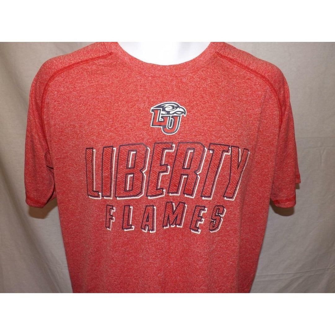 Liberty Flames Mens Size M Medium Polyester Performance Shirt Image 4