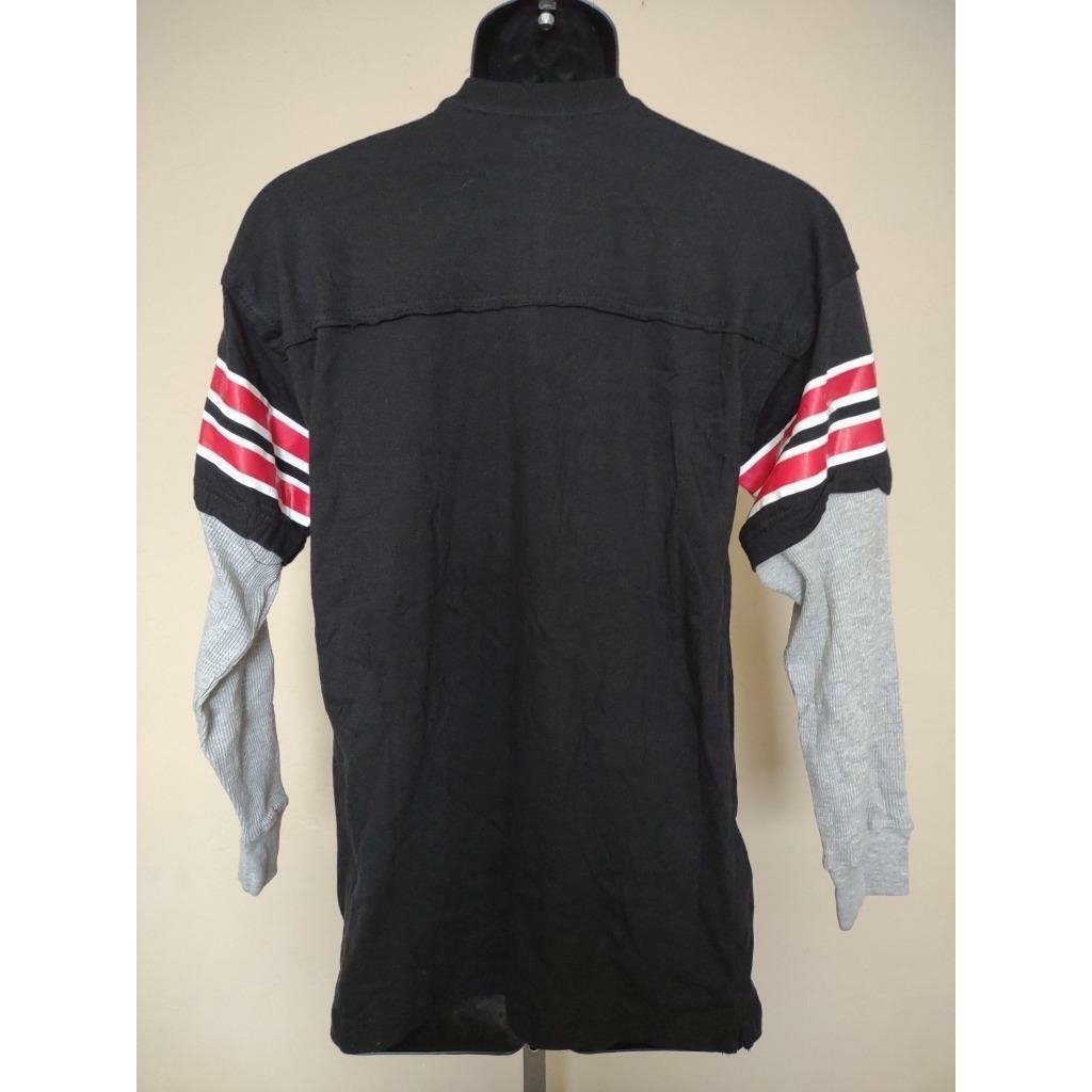 Wisconsin Badgers Mens Size M Medium Black Longsleeve Shirt Image 3