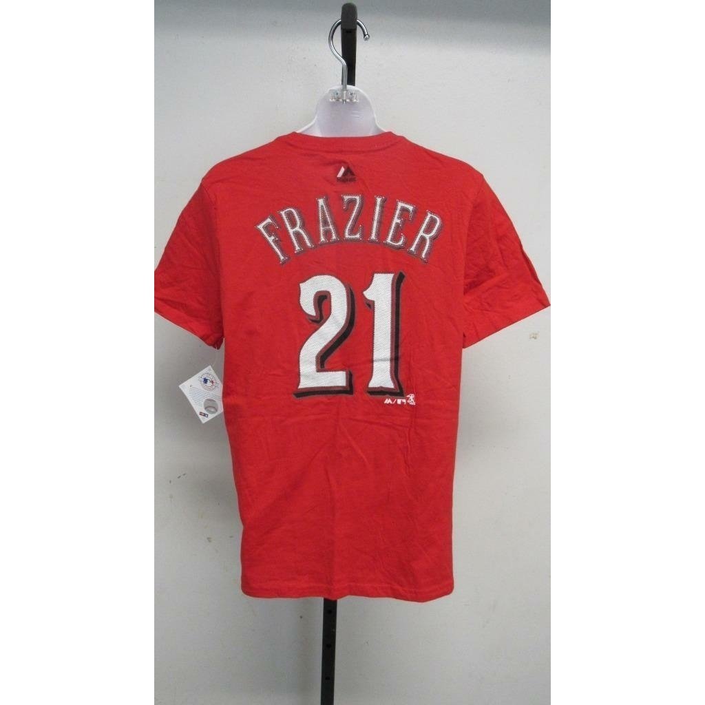 Cincinnati Reds 21 Todd Frazier Youth Size L Large (14/16) Red Shirt Image 4