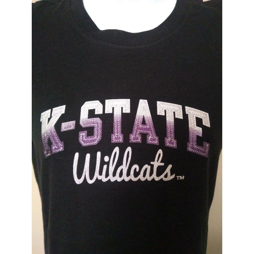 Kansas State Wildcats Womens Size S Small Black Russell Shirt Image 2