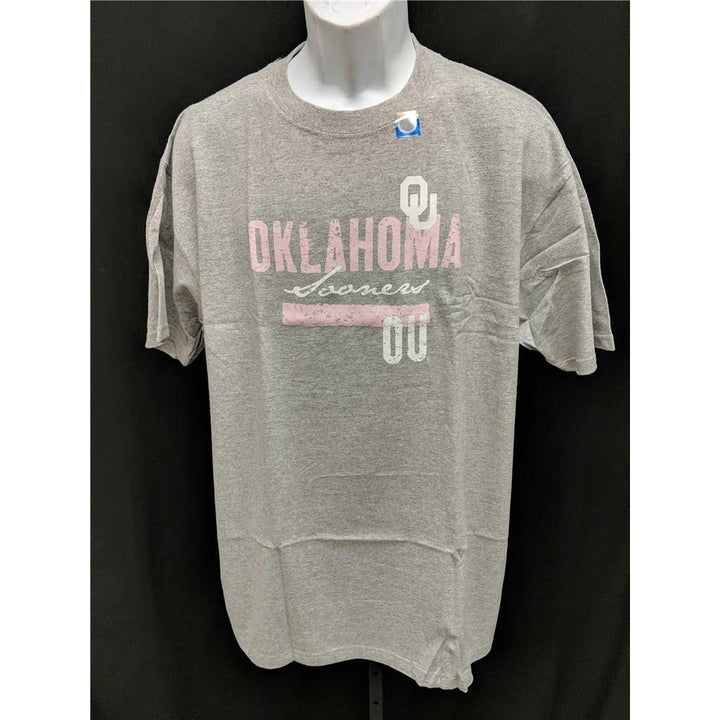 Oklahoma Sooners Adult Mens Size XL XLarge Gray Shirt Image 4