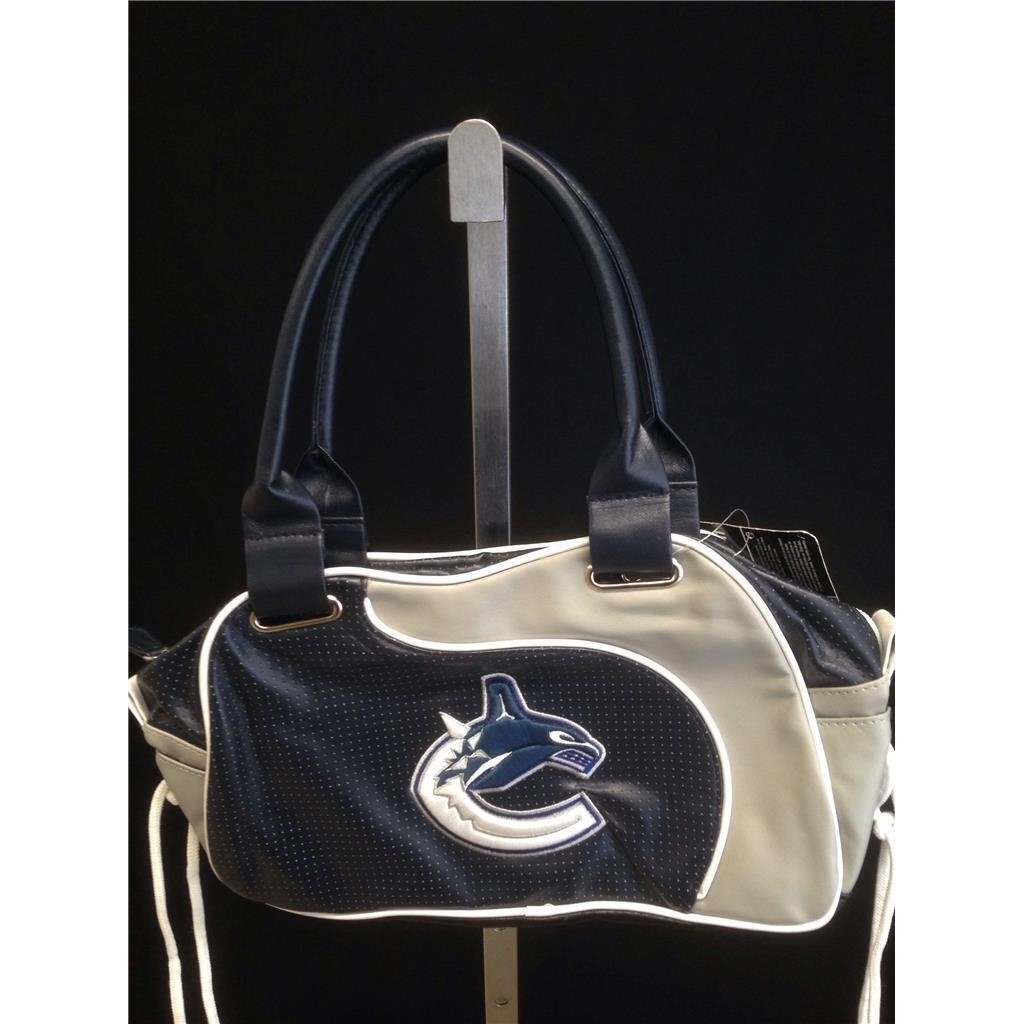 Vancouver Canucks NHL Womens Blue Gray Purse Hand Bag MSRP 30 Image 6